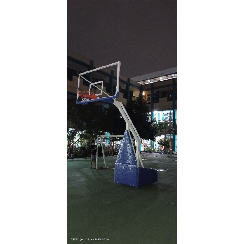 tiang ring basket portabel 1 unit