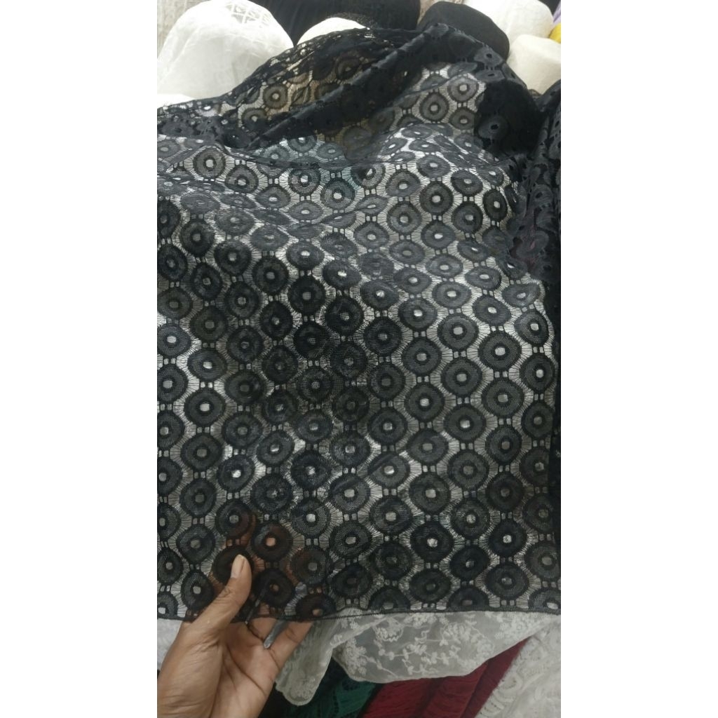 Kain/Bahan/BRUKAT LACE ANTIK/Premium/Impor