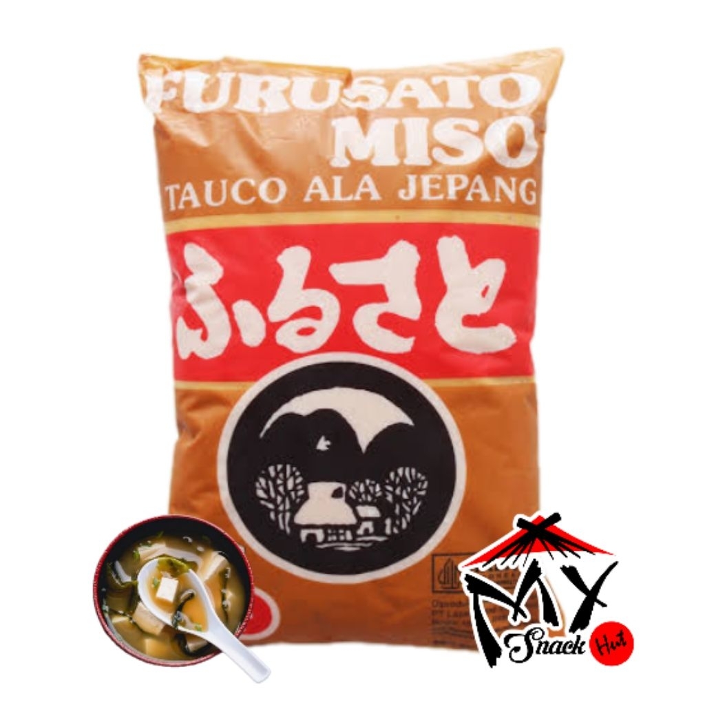 FURUSATO MISO 1KG AKA MISO RED SOY BEAN PASTE MERAH SUP SOUP DENGAKU TUMIS STEW SALAD DESSERT HALAL