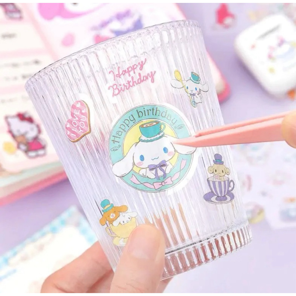 

stiker sanrio 2D Rainbow isi 100pcs