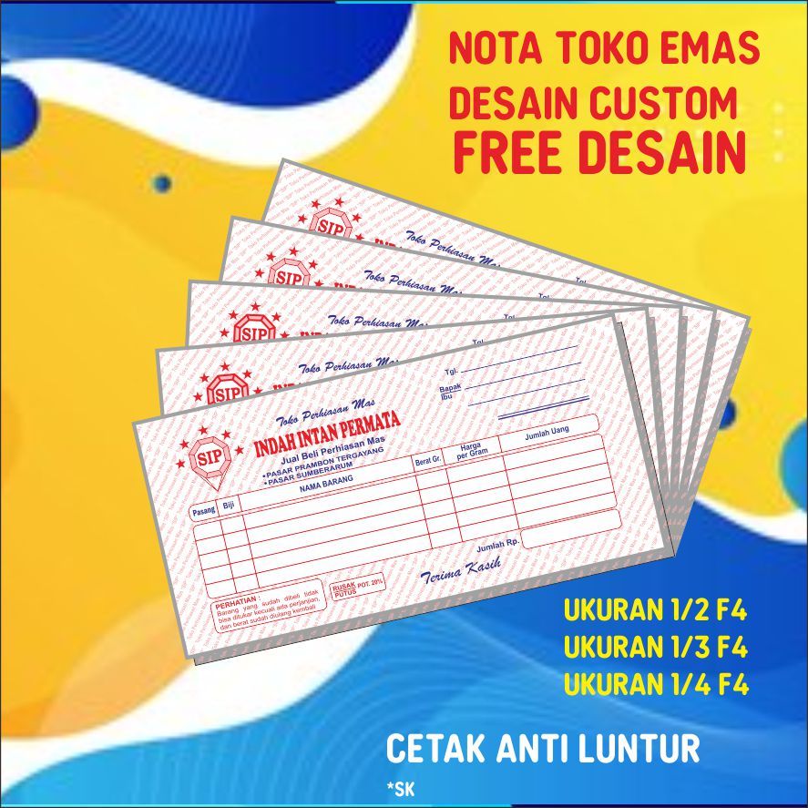 

NOTA TOKO PERHIASAN MAS CUSTOM