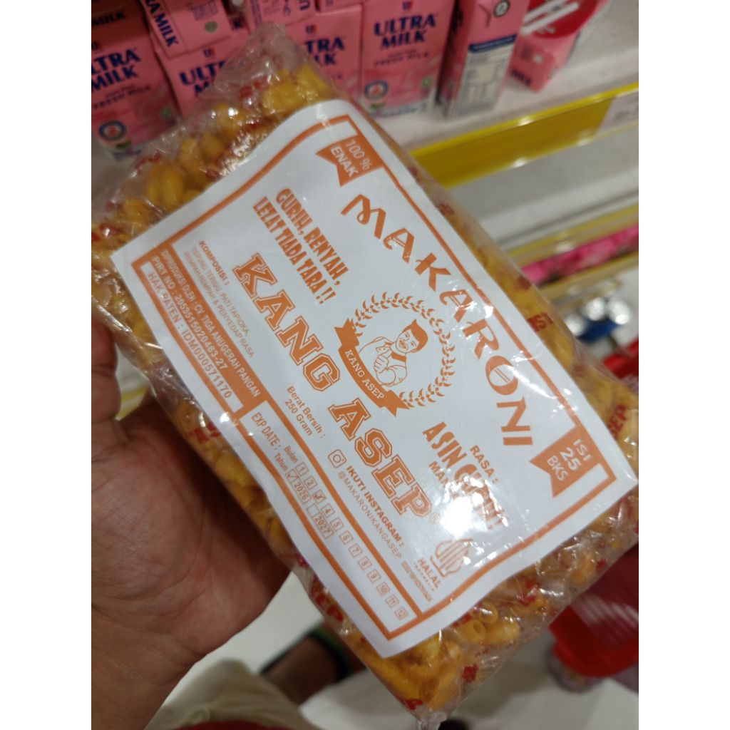 

MAKARONI KANG ASEP GURIH ASIN ISI 25 PCS