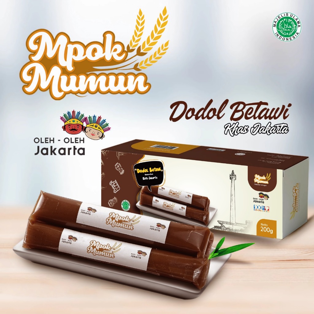 

Dodol Betawi Khas Jakarta Mpok Mumun Oleh Oleh Tradisional Asli | Camilan Khas Betawi Tahan Lama | Oleh Oleh Jakarta Ekonomis