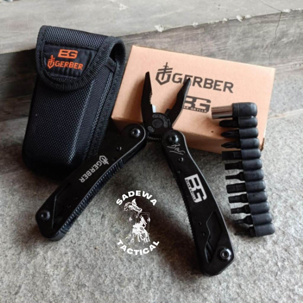 Gerber multi tools / Alat multifungsi survival / Tang lapangan GB / Tang Multitools Gerber 542 P542 