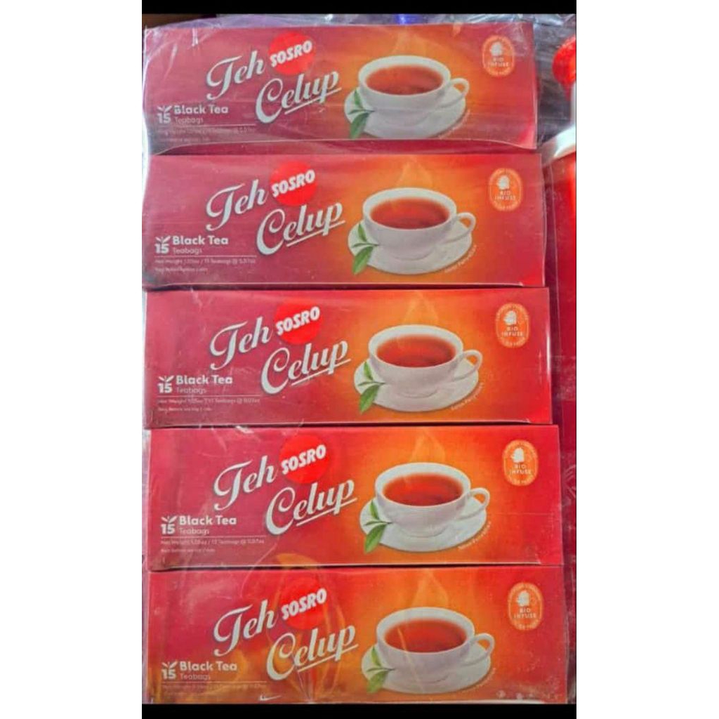 

*GROSIR* teh celup Sosro 1PACK isi 10BOX . ( 1 box isi 15 teh celup)