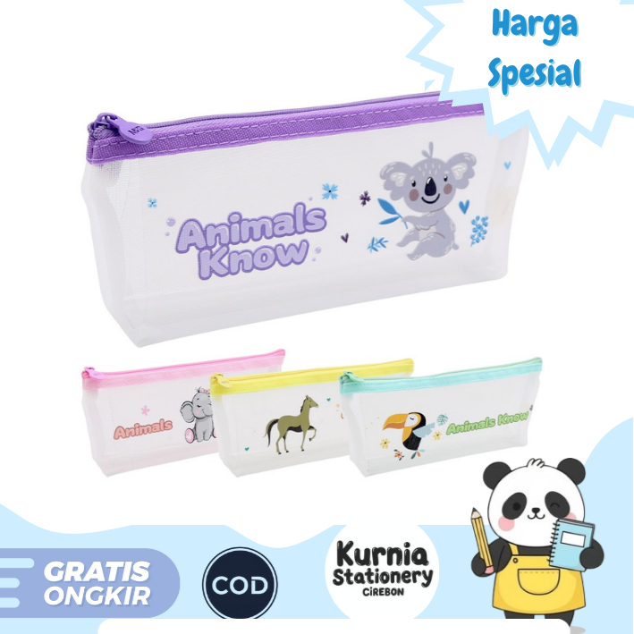 

M&G Length Pencil Case Animal Know APB932CD Storage Easily (Satuan)