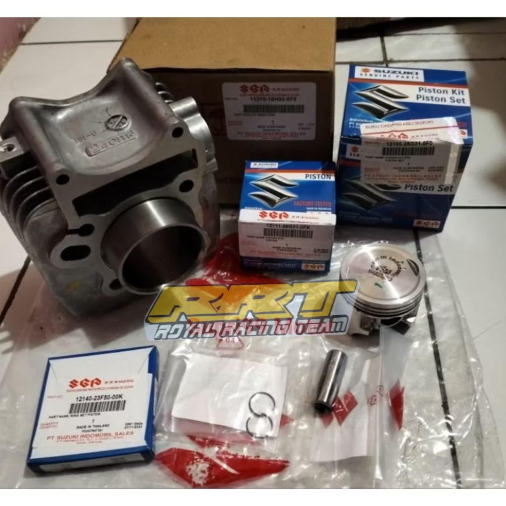 blok seher piston set suzuki shogun 125 rr fl sp robot shogun axelo original