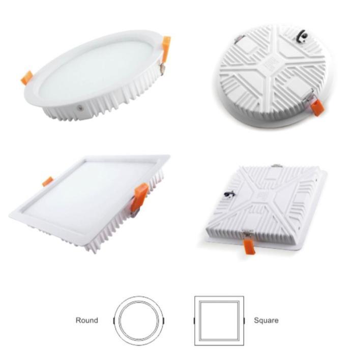 Downlight Panel 12 Watt Bulat Dan Segi/Lampu LED Panel Downlight 12 Watt