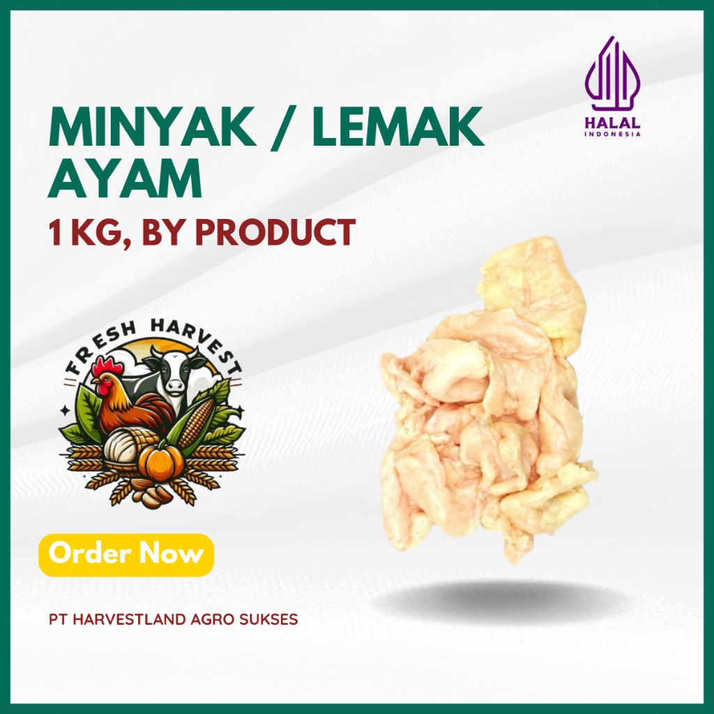 

Lemak Ayam Bersih / Minyak / Trimming Minyak Giling Halus (FRESH & FROZEN) HARVESTLAND