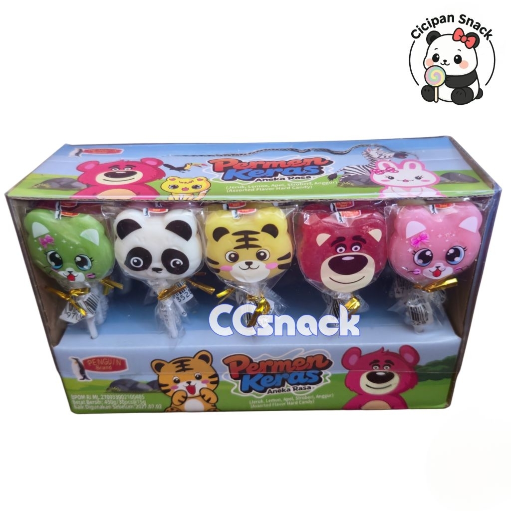 

PENGUIN ANIMAL LOLIPOP BOX ISI 30