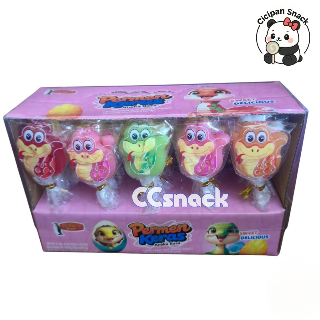 

PENGUIN ULAR LOLIPOP BOX ISI 30
