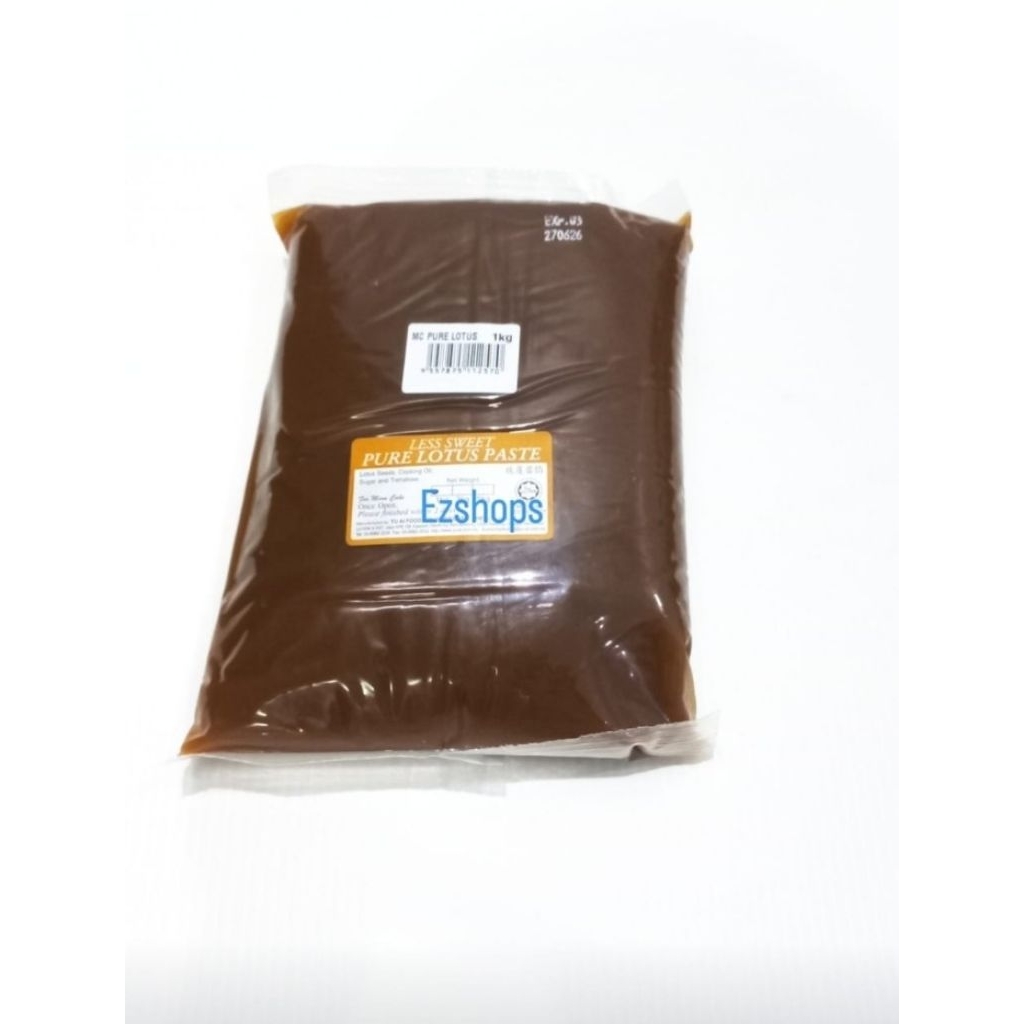 

Pure Lotus Less Sweet Filling Mooncake 1kg Selai kue bulan