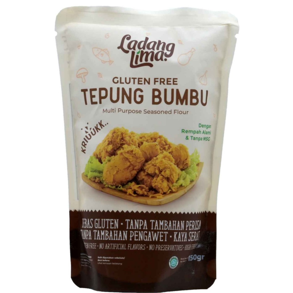 

LADANG LIMA GLUTEN FREE TEPUNG BUMBU 150G