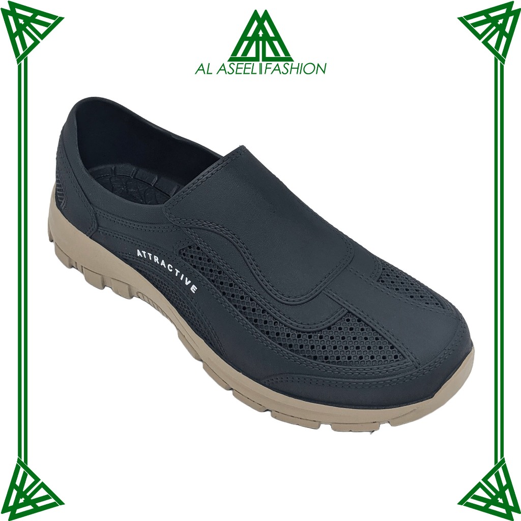 AL-ASEEL FASHION MEN SHOES Uk 39 - 44 / Sepatu Slip On Semi Formal / Sepatu Kerja Simple Anti Slip T