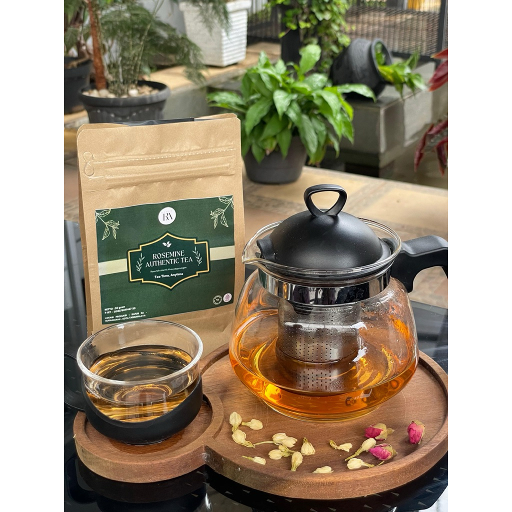 

Rosemine Authentic Tea 30 Gram Teh Mawar dan Melati Khas Dapur RA