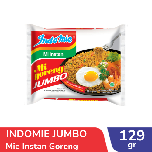 

INDOMIE MIE INSTAN GORENG JUMBO 129GR