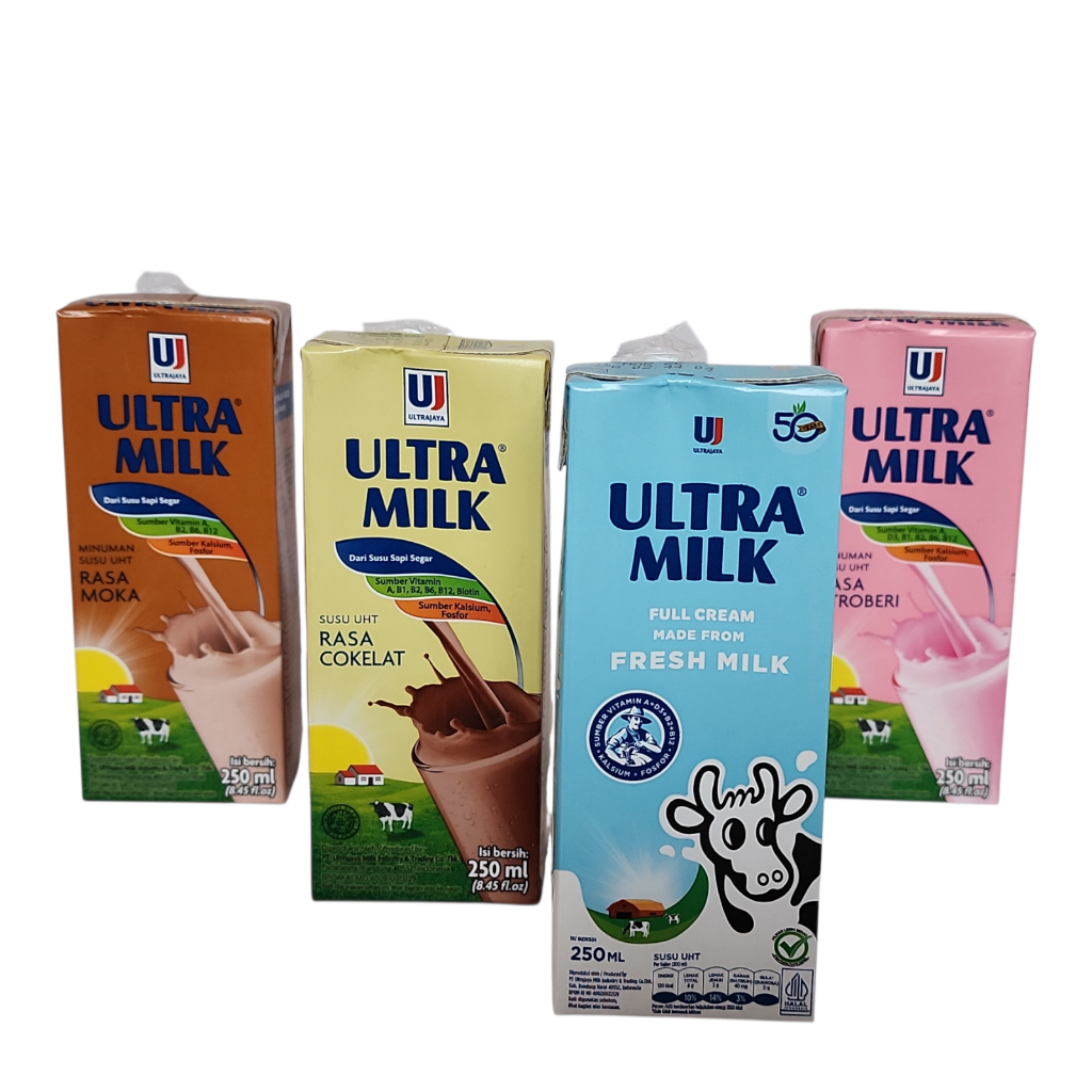Susu UHT Ultra Milk - 250 ml.