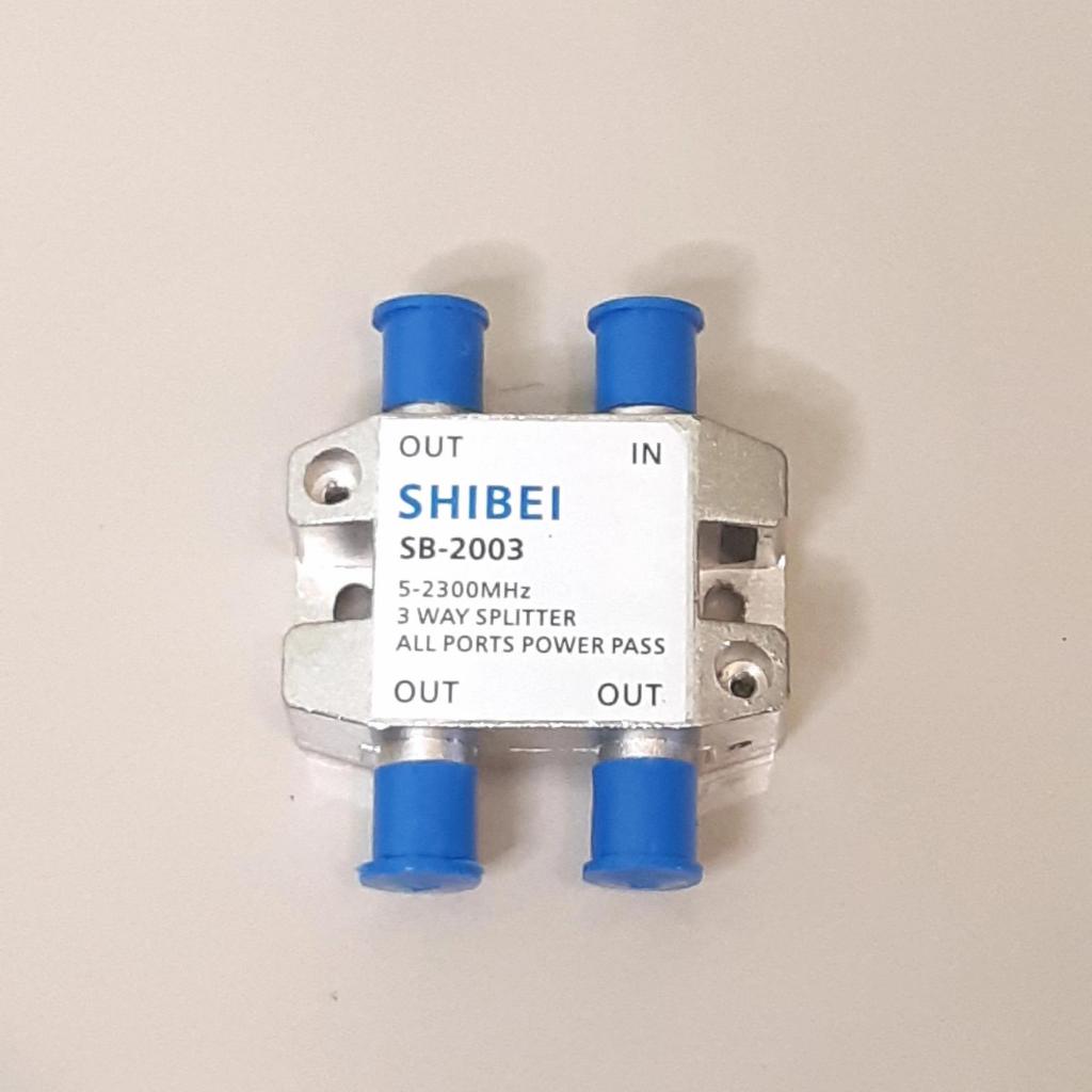 SPLITTER ANTENA TV SHIBEI SB-2003 3 WAY SPLITTER