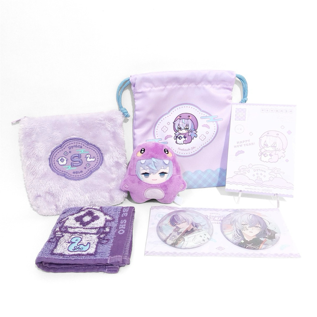 (Ready stock) Hoshirube Sho Nijisanji JP Dytica Happy Pack 2025 Sharing Goods Merchandise Acrylic st