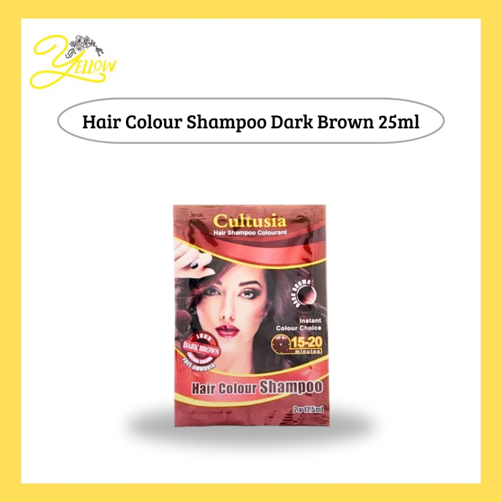 Cultusia Hair Shampo Colour Dark Brown 25 ml