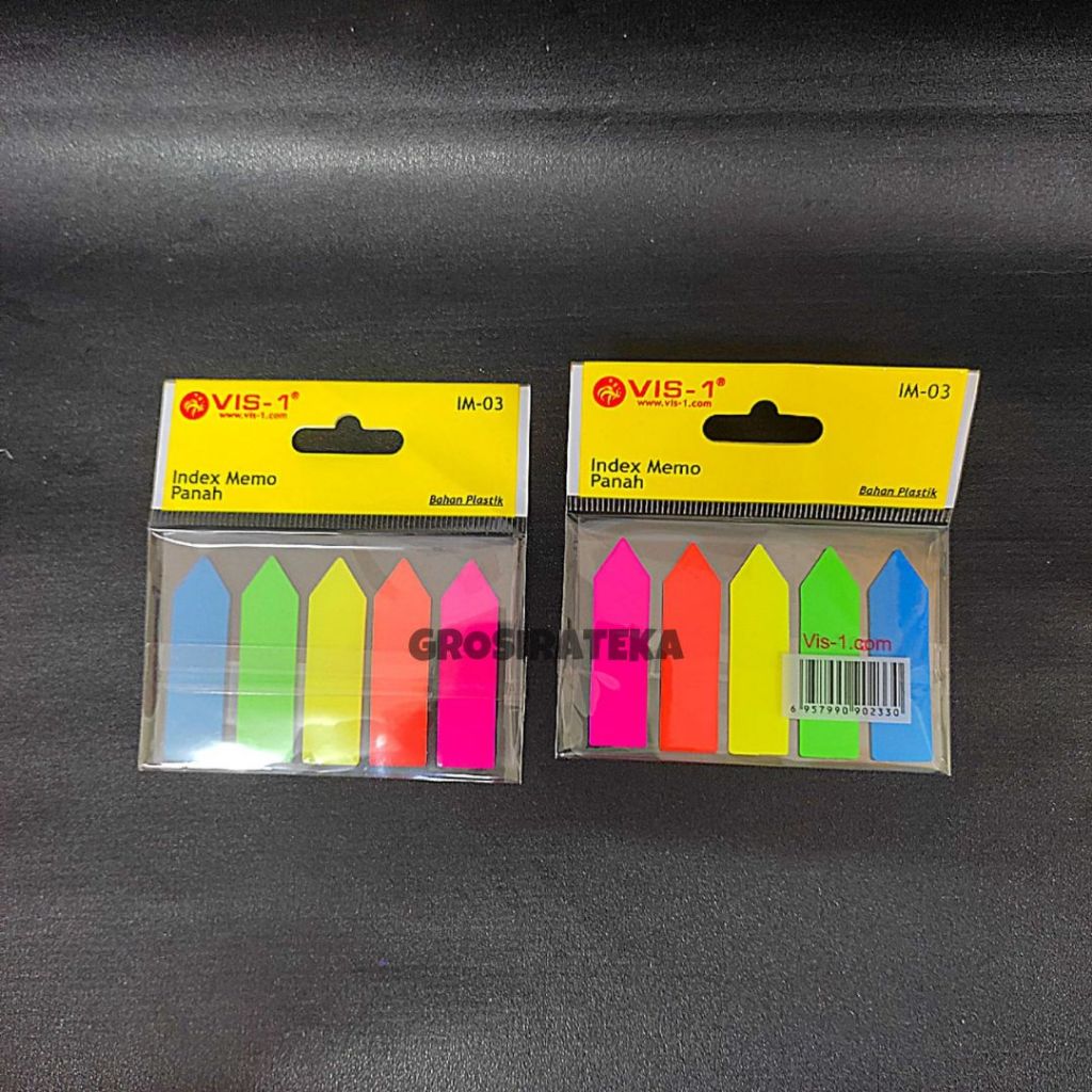 

PEMBATAS BUKU, STICKY NOTES, POS IT PLASTIK PANAH KECIL IM 03 VIS-1