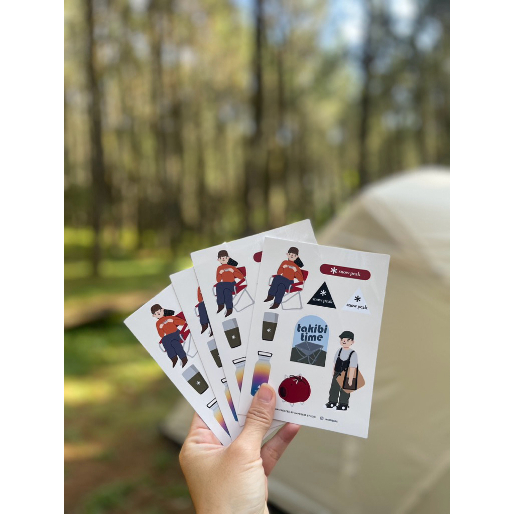 

Snow Peak waterproof sticker UV sticker tumbler