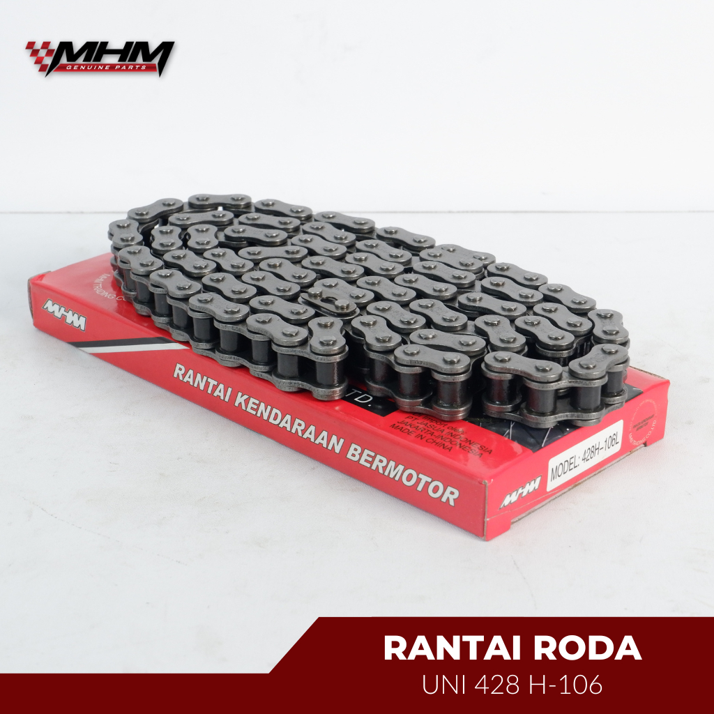 MHM Rantai Roda 428 H - 106 | Rantai Motor 428 H - 106 | Oem Quality