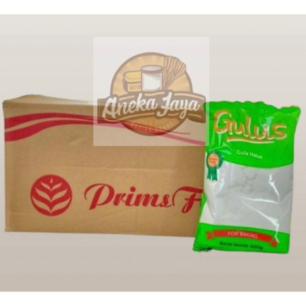 

GULUS GULA HALUS 500 GR 1 KARTON (20X500 GR)/TOPPING DONAT/BAHAN KUE
