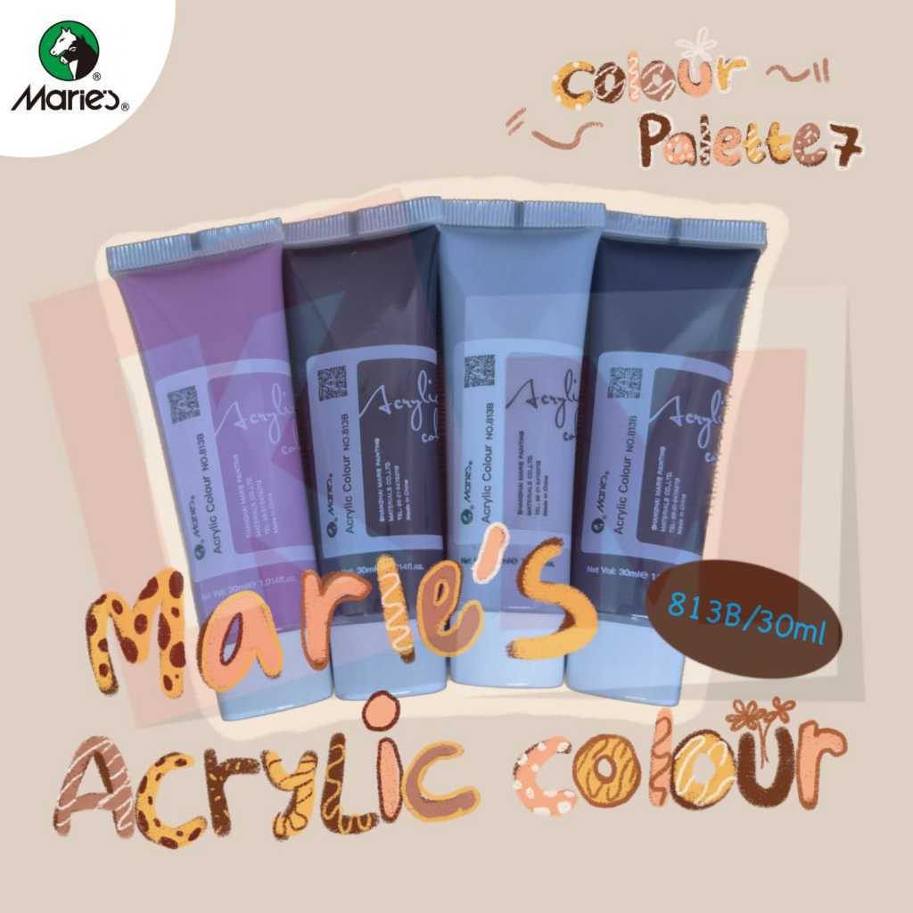[Colour Pallete 7] Cat Akrilik Marie's 30ml 813B / Maries Acrylic Paint Color Tube 30 ml