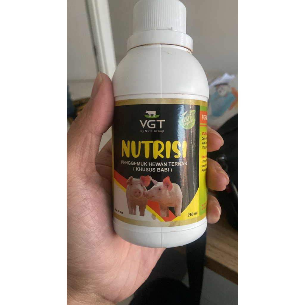VGT Nutrisi Ternak Babi Vitamin Organik Penggemuk Ternak Terbaik Original