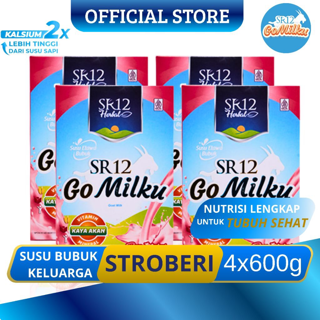 

Go Milku SR12 Susu Kambing Etawa 600gr - 4 Box