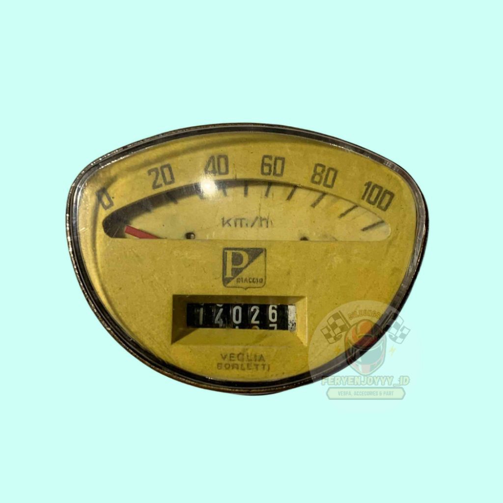SPEEDOMETER SPIDO KERANG P/ 100 ORIGINAL VESPA SS90 SUPER SPRINT
