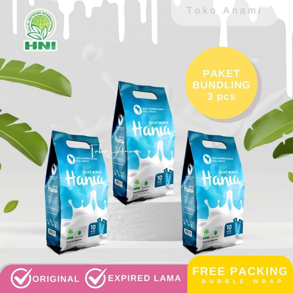 

Bundling 3 pcs Hania Susu Kambing Fullcream Hni Hpai