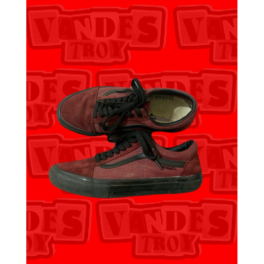 Vans Os Pro Skate Breana Geering Port Black Used Second