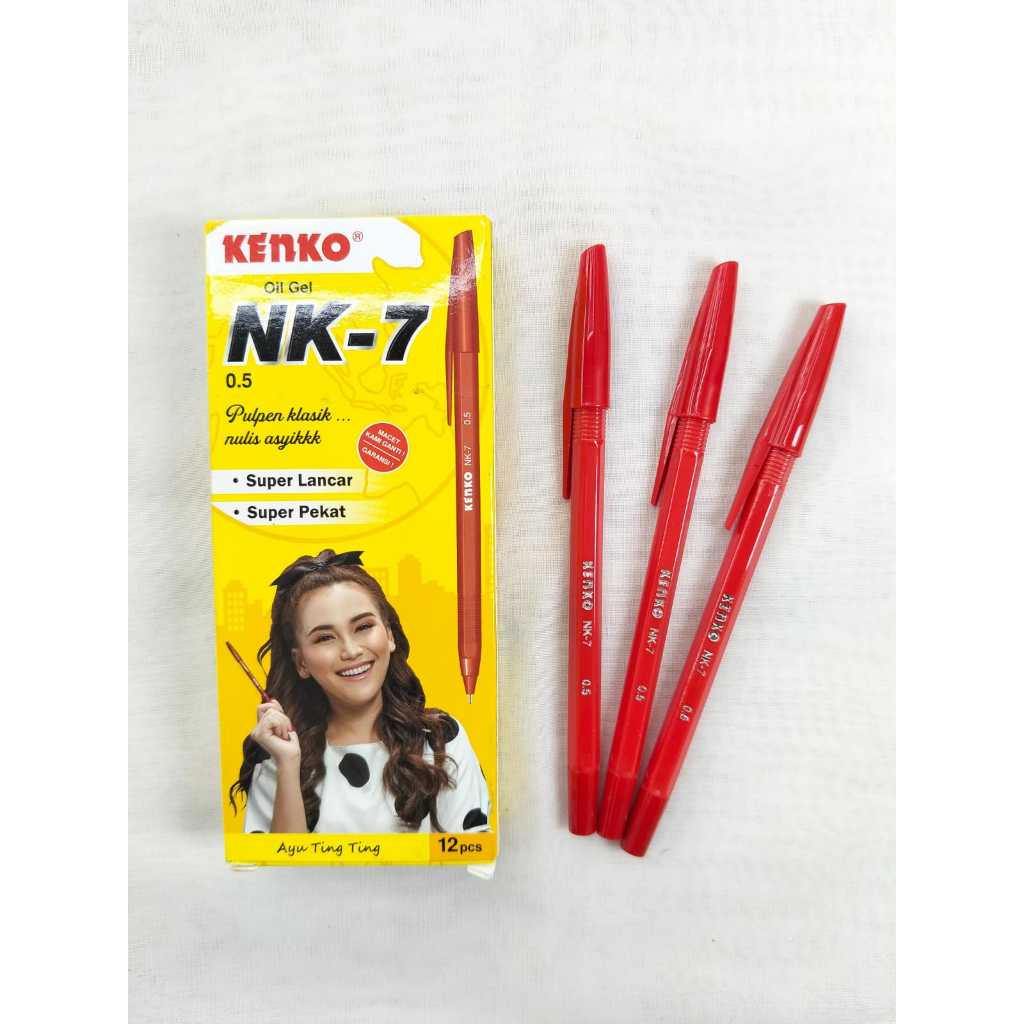 

KENKO PEN NK-7 MERAH - LUSIN 12 PCS
