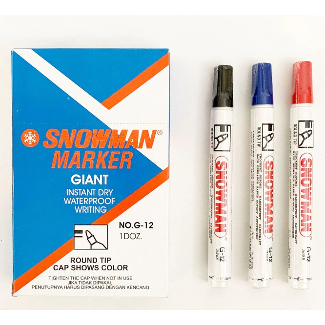 

Spidol Permanen SNOWMAN/ Spidol SNOWMAN G-12