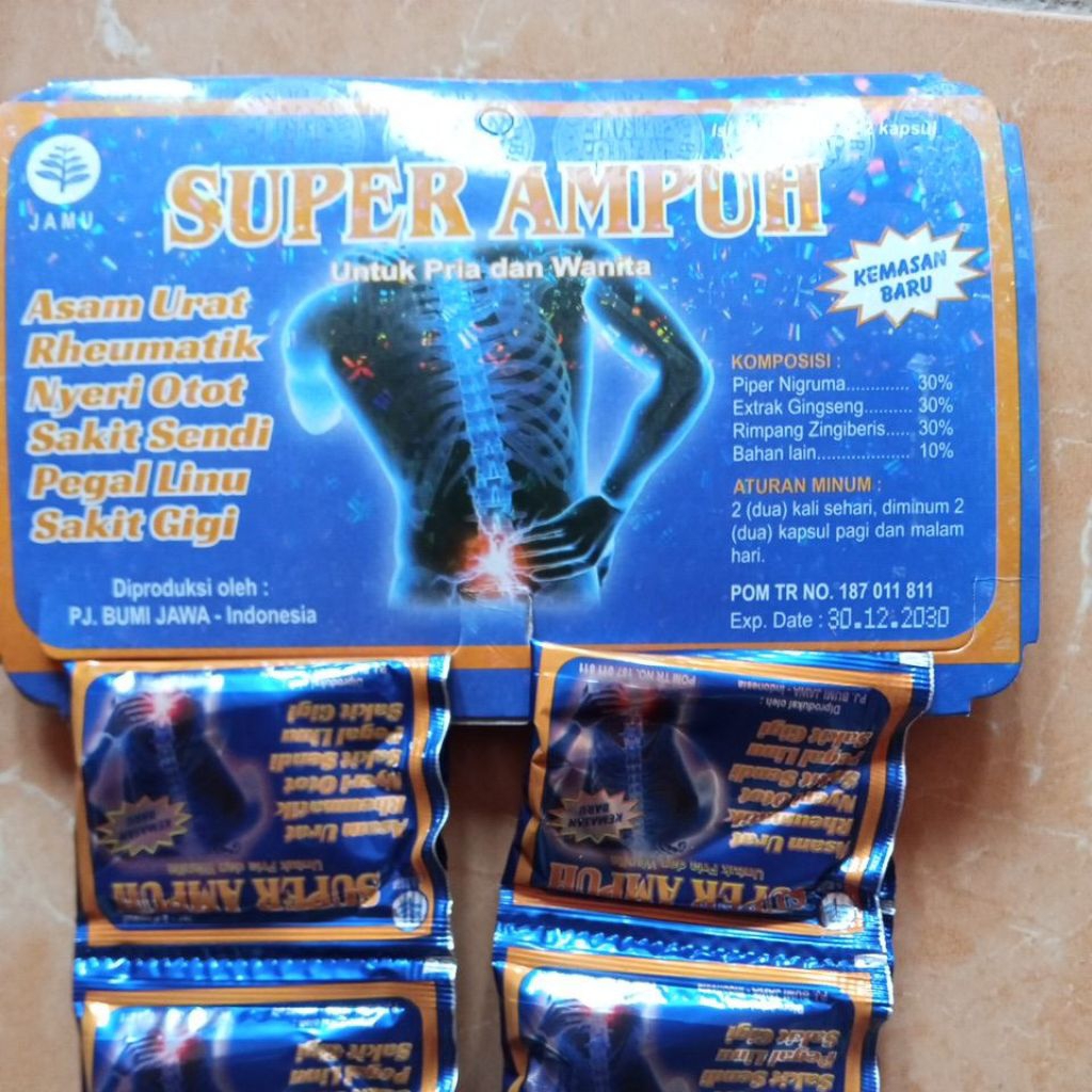 

Jamu kapsul herbal super Ampuh
