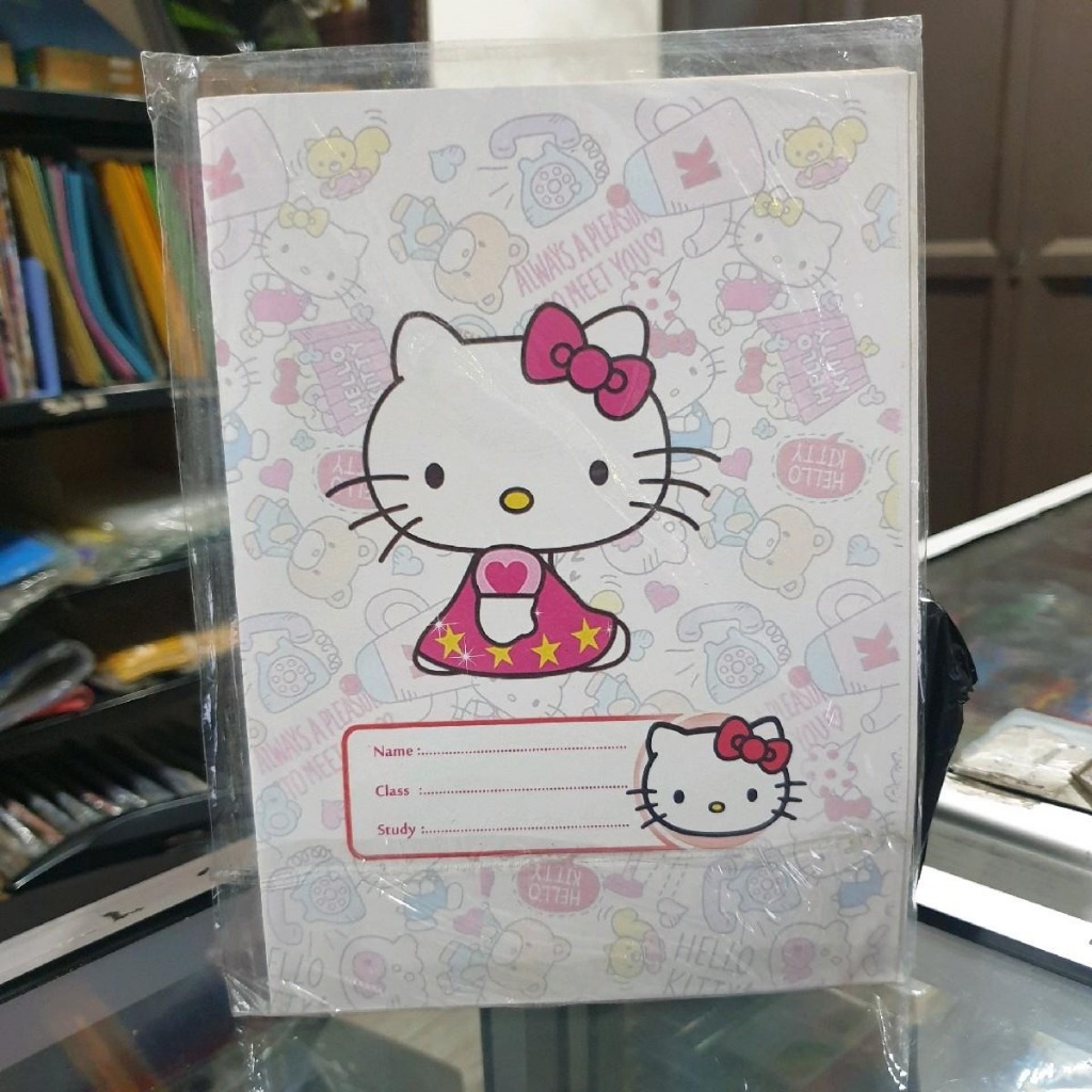 

10 Lembar Sampul Buku Motif Kartun Stationery - Pilih Cewek atau Cowok - Paper