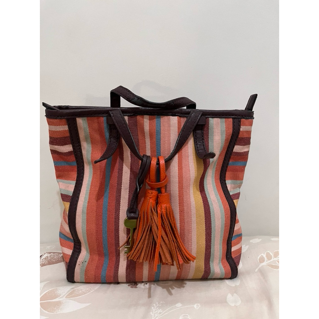 Preloved Tas fo*sil camilla small backpack
