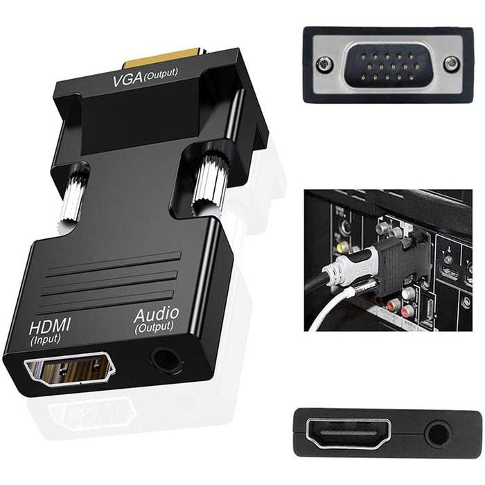 Konverter Hdmi to vga +audio / Dongle HDMI to VGA / Adapter HDMI to vga