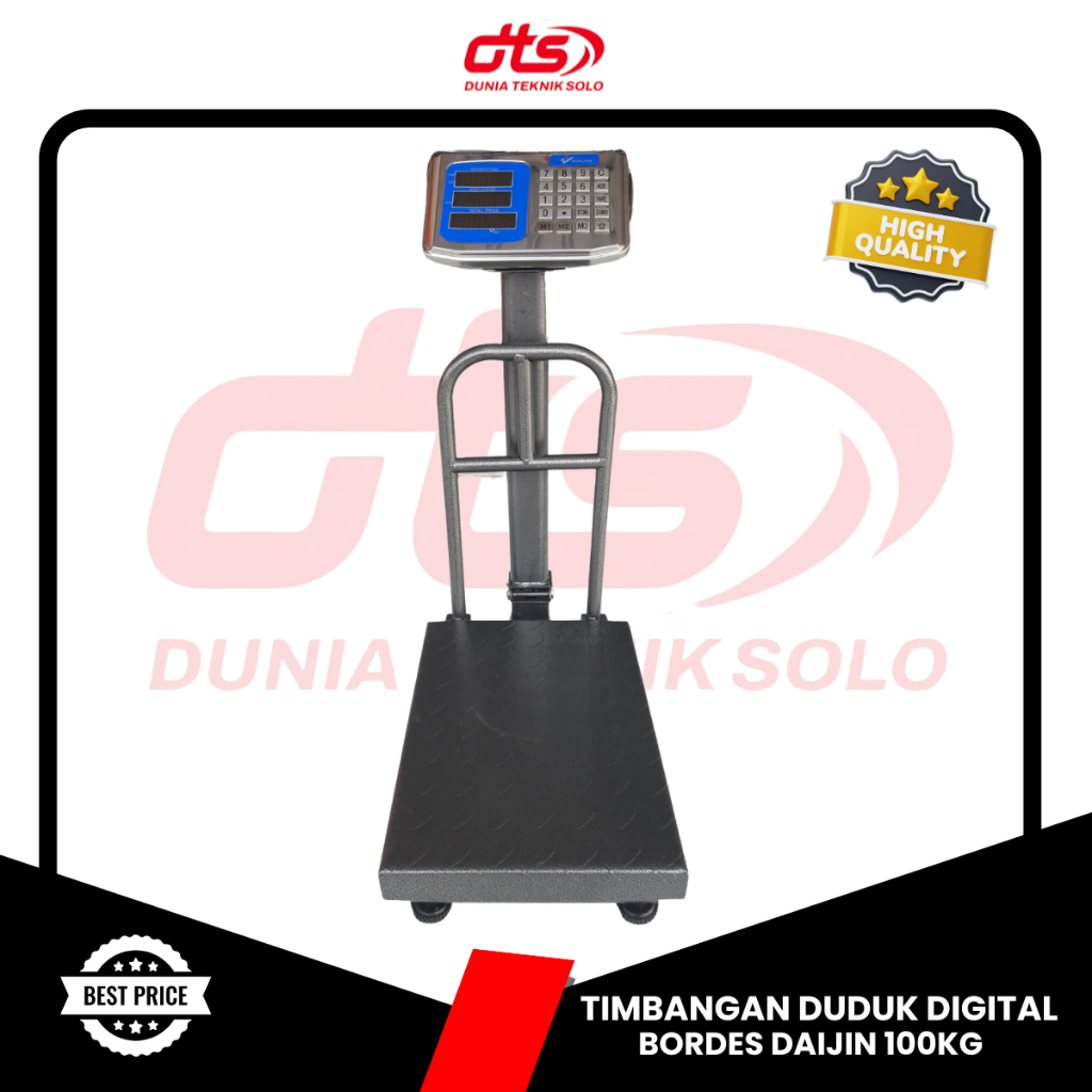 Timbangan Digital Murah 100kg Bisa Dilipat Kiloan Elektrik Daijin  Plat Ukuran 30x40cm Ringan