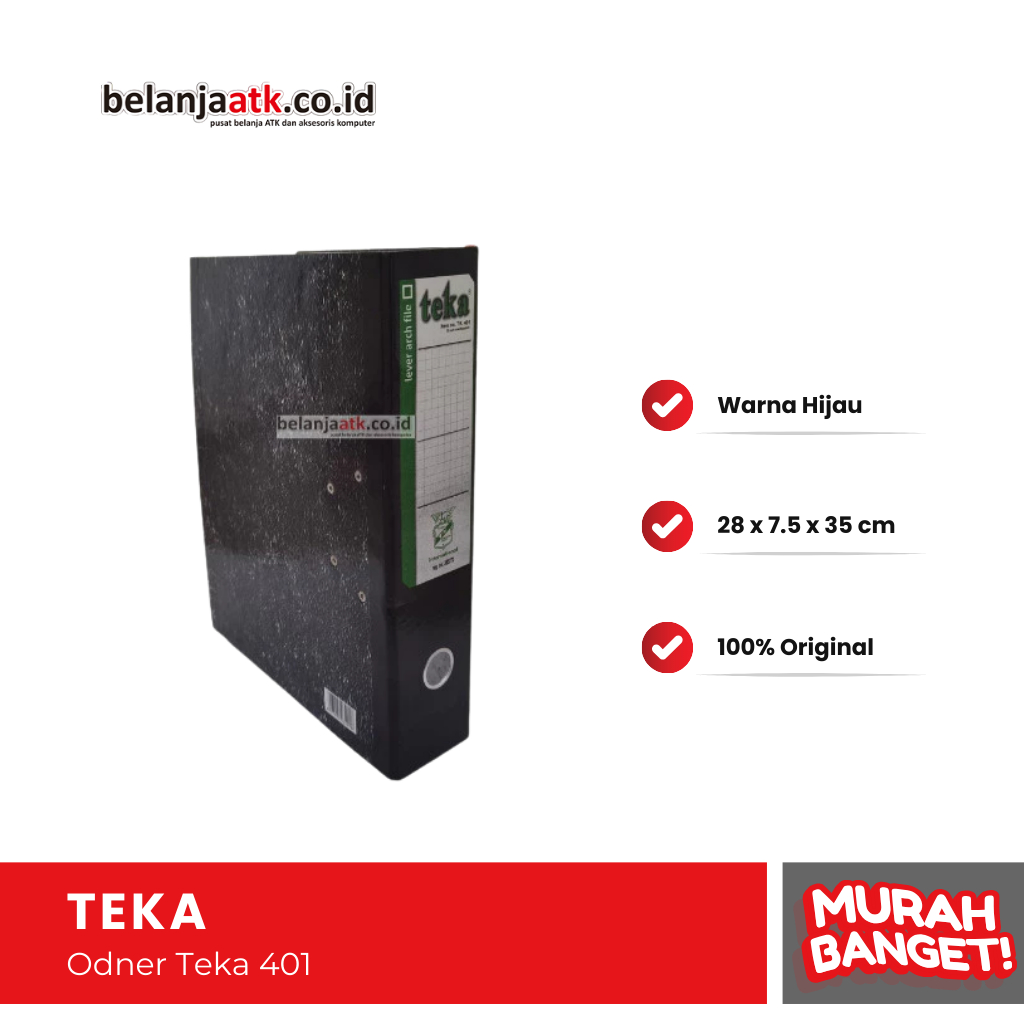 

Odner Teka 401 Hijau Folio / F4