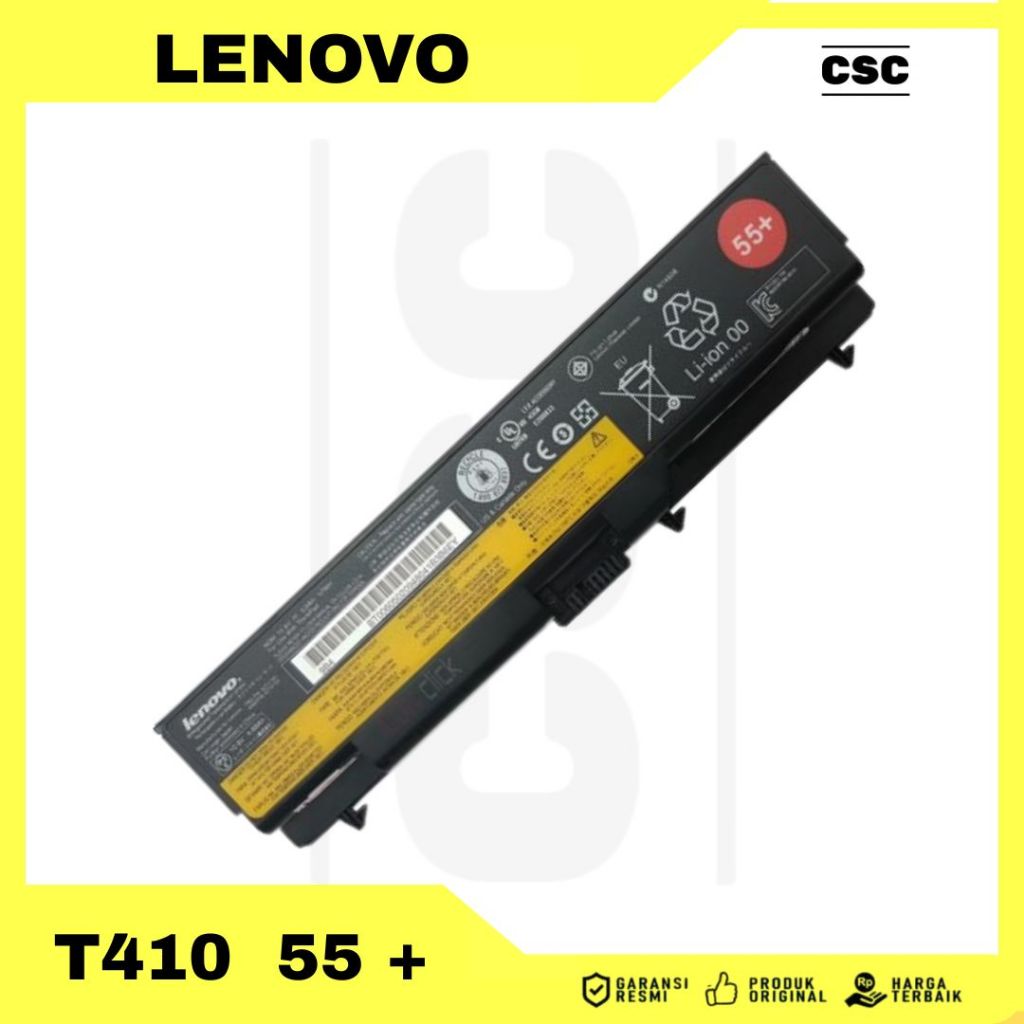 Baterai Laptop Lenovo Thinkpad Edge T410, T410i Original