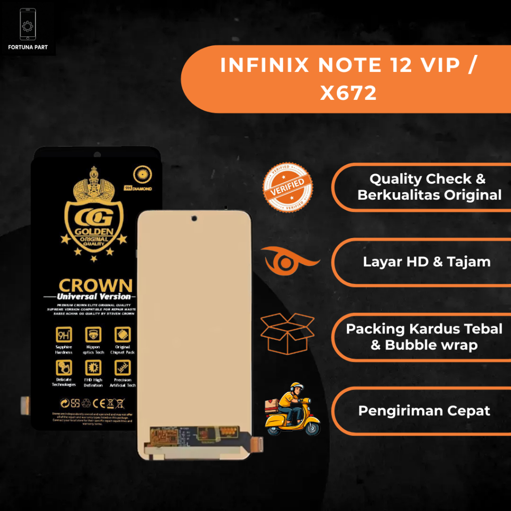 LCD INFINIX NOTE 12 VIP / X672 ORIGINAL FULLSET COMPLETE
