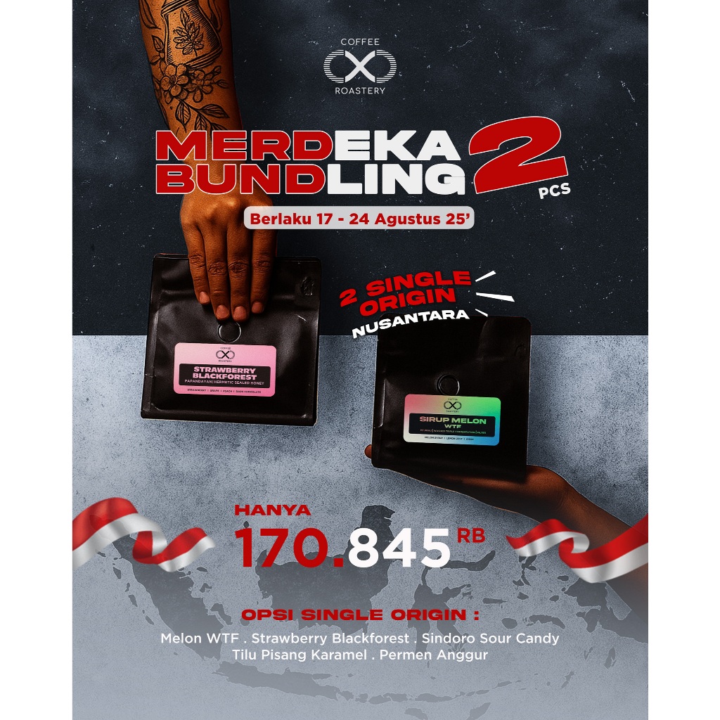 

Merdeka Bundle Kopi 2 x 200 gr Kopi Nusantara