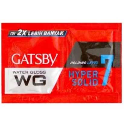 GEL RAMBUT GATSBY SACHET WARNA MERAH 5GR (ISI 12 KEPING)