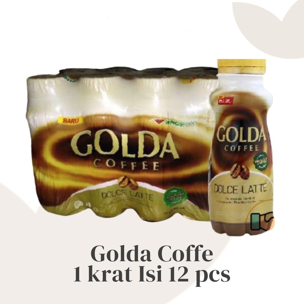 

GOLDA COFFE 200 ML, kopi kemasan botol isi 12