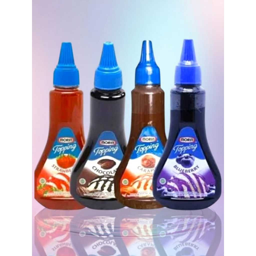 

MORIN TOPPING BOTOL 310 GR - Sauce Syrup Sirop Selai Caramel Chocolate Strawberry Blueberry Coklat Choco Karamel