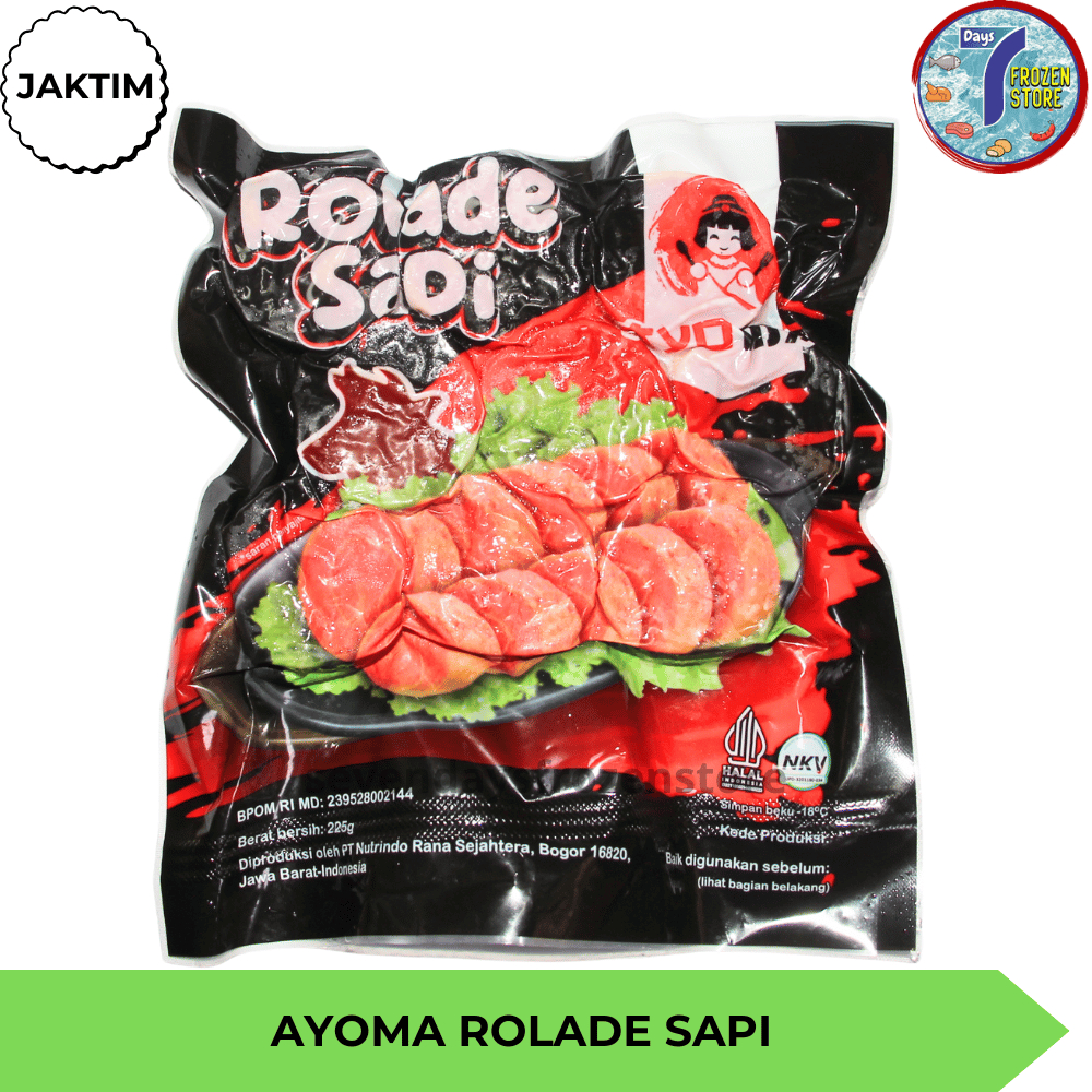 

Ayoma Rolade Daging Sapi Halal Kemasan 225 Gr & 450 Gr