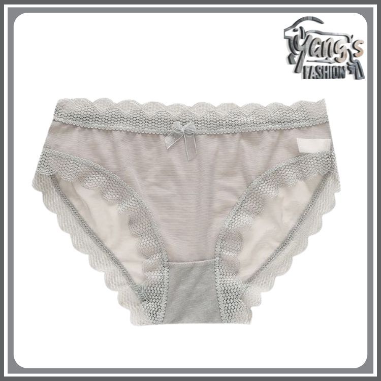Yang's Fashion - Celana Dalam Wanita Pita Renda Transparan Wanita Seamless Sempak Pita Push Up Sexy